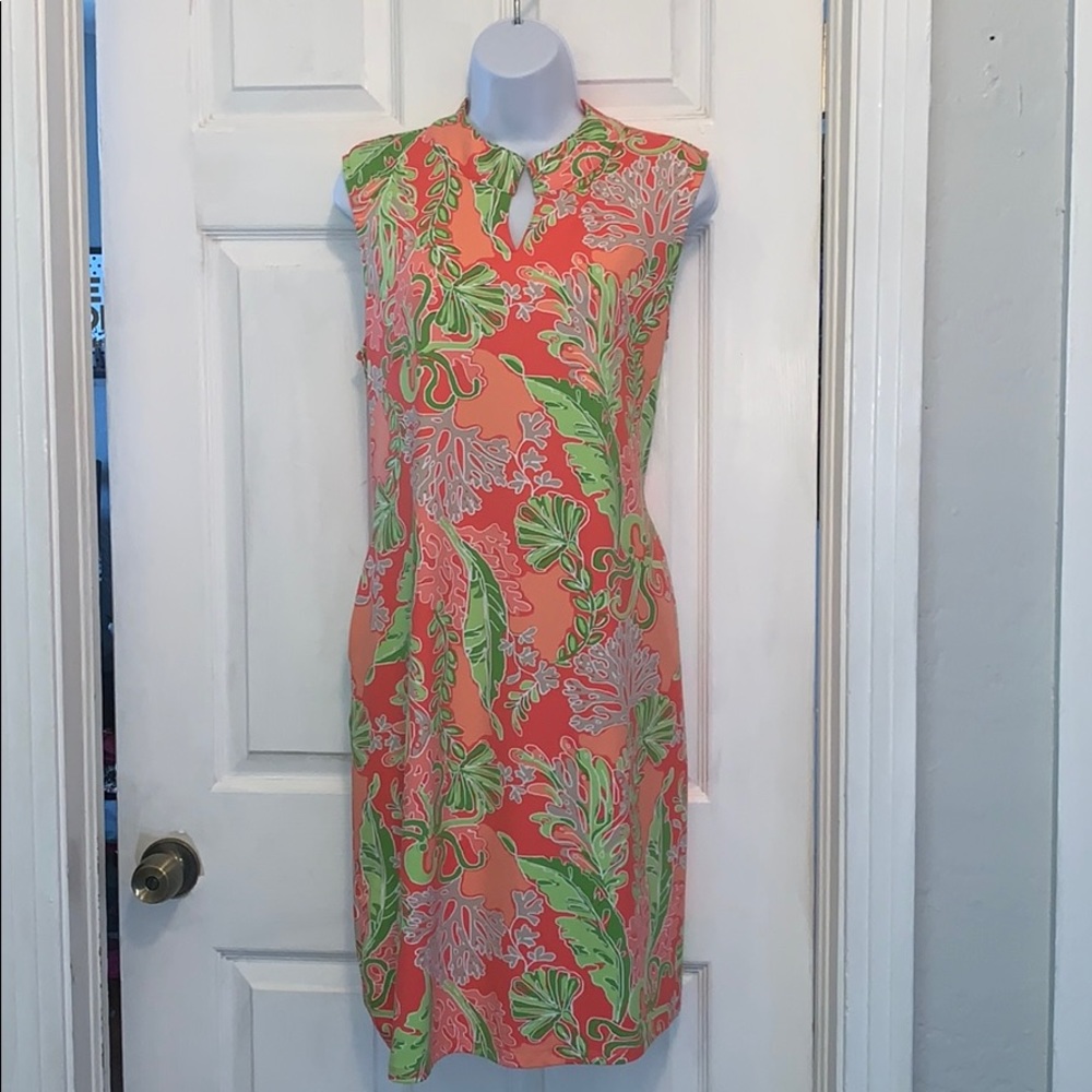 Sunset & Sweet Tea Coral/Peach Sleeveless …